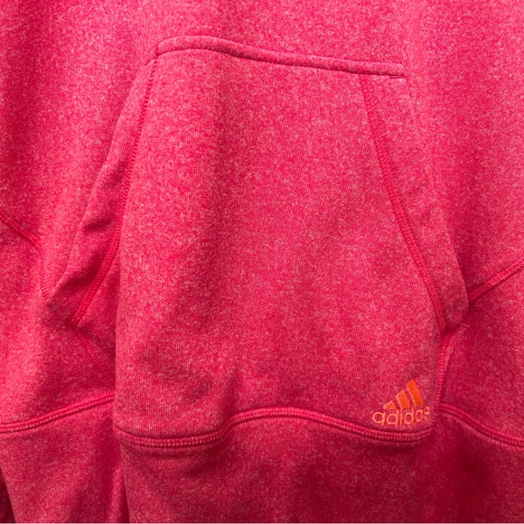 Adidas Women's Bright Pink Hoodie with Neon Accents - Picture 2 of 7